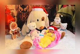 Os recém-nascidos foram fotografados em um ambiente cuidadosamente preparado, seguindo rigorosamente todos os protocolos de segurança