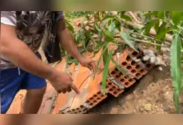 O pai da vítima mostou para a equipe da RBATV o que causou a morte do adolescente