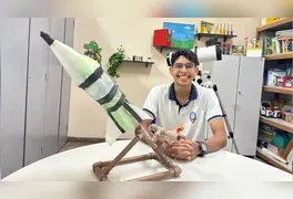 O estudante obteve nota 8 na 28ª edição da Olimpíada Brasileira de Astronomia e Astronáutica (OBA)