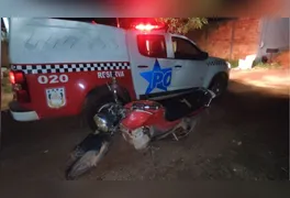 Moto apreendida na operação