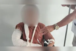 Com o impacto da queda, o homem sofreu ferimentos graves