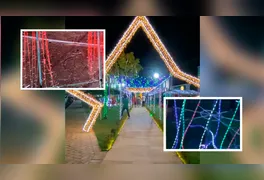 Vândalos furtaram parte da iluminação de Natal deixando as autoridades consternadas