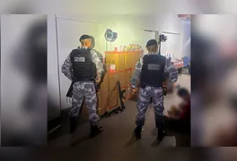 Suspeito foi detido em flagrante pela Polícia Militar e encaminhado à delegacia para prestar esclarecimentos.