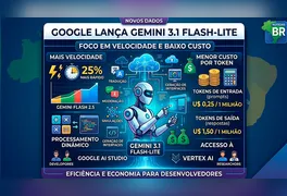 Interface do Google AI Studio demonstrando o tempo de resposta reduzido do novo Gemini 3.1 Flash-Lite.