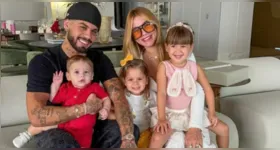 Virginia Fonseca e Zé Felipe com os filhos; rotina de Maria Alice é alvo de apuração do Conselho Tutelar em Goiânia.