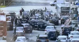 O confronto teve início após uma perseguição a criminosos