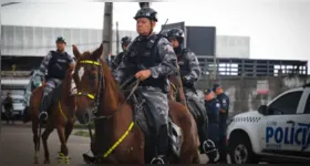 Polícia Militar reforça o policiamento em Belém e Marituba durante a Operação Ocupação, com viaturas, motocicletas e cavalaria para coibir a criminalidade.