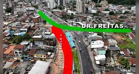 A partir desta segunda-feira (9), o trânsito nas avenidas Avenida João Paulo II e Avenida Cosme e Damião terá interdições no sentido de saída de Belém.