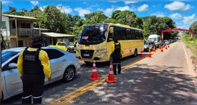 O homem recebeu voz de prisão e foi encaminhado à Delegacia de Polícia Civil