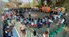 Escola Municipal Santana do Aurá, uma das unidades que passam a ofertar o tempo integral.