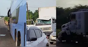 O impacto causou danos materiais