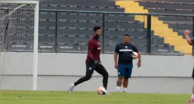 Marcelo Rangel treinou normalmente no Baenão, mas foi o único titular que ficou fora da lista de relacionados para o duelo deste domingo (29) pela Copa Norte.