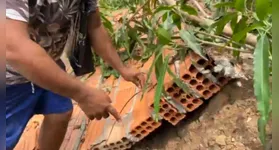 O pai da vítima mostou para a equipe da RBATV o que causou a morte do adolescente