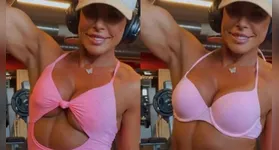 Andrea Sunshine teve sua foto alterada por IA.