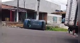 Um acidente de trânsito mobilizou a atenção de moradores do bairro Cohab, em Tucuruí