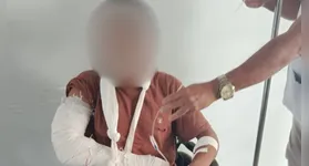 Com o impacto da queda, o homem sofreu ferimentos graves