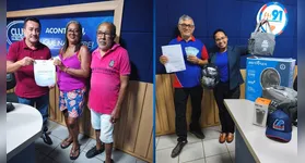 Erisvaldo Ribeiro acertou o placar de Águia x Remo e Iara Carmem Evangelista, ganhadora da "Promoção Brasil Rural"