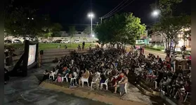 O projeto “Cinema na Rua” é realizado pela Casa da Cultura local