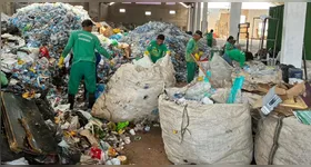 As cooperativas recebem materiais recicláveis secos, como papel, papelão, plástico, vidro, metais e alumínio