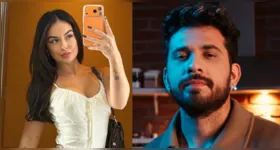 Larissa Santos e Gustavo Mioto costumam aparecer juntos por fazerem parte do mesmo círculo de amigos.