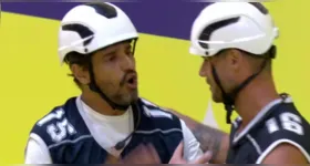 Alberto Cowboy e Jonas Sulzbach na Prova do Líder que durou 26 horas.