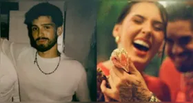 Zé Felipe e Ana Castela posam juntos durante a festa de Natal na Fazenda Talismã, em Goiânia; registro foi compartilhado por João Guilherme semanas após o fim do namoro.