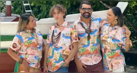 Modelos desfilam criações autorais, biojoias e símbolos da identidade amazônica durante o desfile “Costurando Culturas”, que transforma as ruas de Vigia de Nazaré em passarela a céu aberto.