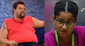 Milena e Babu durante conversa na casa; dupla foi advertida pela produção após atitudes consideradas excessivas no jogo