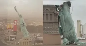 A área foi isolada imediatamente após a queda, e a equipe responsável pelas obras deve começar a retirada dos destroços nas próximas horas.