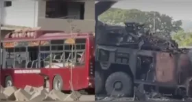 Imagens exibidas em transmissão ao vivo pela televisão estatal da Venezuela mostraram veículos civis em chamas