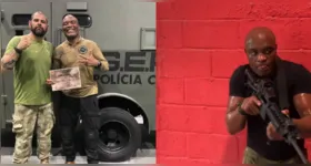 O atleta iniciou treinamento na academia de polícia