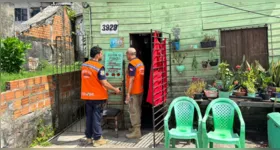Durante a programação, equipes da Defesa Civil fizeram 120 vistorias em residências da área.
