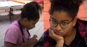 Durante o preparo da refeição, Tia Milena utilizou uma colher para retirar partículas visíveis na água do arroz.