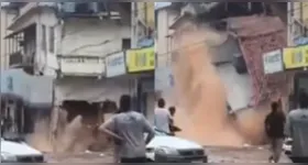 O imóvel desabou em meio às fortes chuvas que atingem o município mineiro