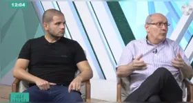 Na roda de conversa, Liane Coelho contou com a presença dos jornalistas Guilherme Guerreiro e Saulo Zaire,