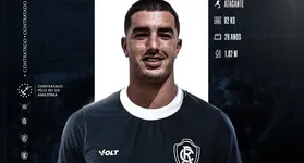 Clube do Remo anuncia a chegada do atacante argentino Rafael Monti como novo reforço para a temporada