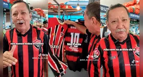 Didi do Ver-o-Peso, torcedor do Paysandu, provoca o Remo com humor e criatividade