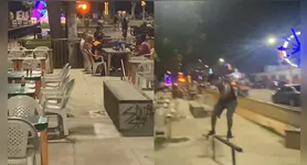 Estabelecimento comercial usa indevidamente espaço público em Icoaraci.