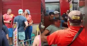 O idoso foi levando para uma UPA e será encaminhado para o PSM da 14