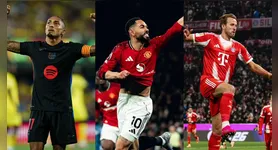 Os gigantes mundiais Barcelona, Manchester United e Bayern de Munique entram em campo neste domingo na disputa de seus campeonatos nacionais.