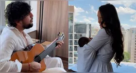 O casal deixou a maternidade na última sexta-feira (9), trazendo a bebê para casa e compartilhando a alegria com os fãs.