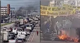 Protestos na BR-316 em Ananindeua causam lentidão e filas, afetando motoristas e transporte público.