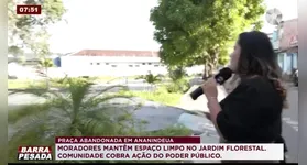 Imagem ilustrativa da notícia ANANINDEUA: Moradores mantêm praça abandonada