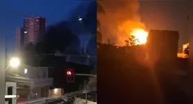 As chamas começaram por volta das 5h da manhã e se espalharam rapidamente