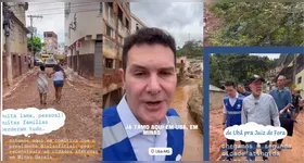 Jader Filho e Lula vistoriaram as áreas afetadas em Minas neste sábado (28)