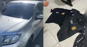 Imagem ilustrativa da notícia PC apreende carro de criminosos que se passaram por policiais para assaltar joalheria