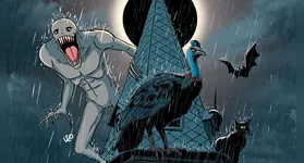 A diversidade de estilos em Arumix reflete uma Amazônia que narra a si mesma através do traço independente, unindo o místico ao cotidiano.