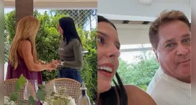 A recepção calorosa foi registrada por Poliana Rocha, mãe de Zé Felipe