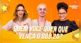 O trio que disputará o prêmio do reality: Ana Paula Renault, Juliano Floss e Milena Lages.