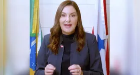 A governadora Hana Ghassan Tuma convoca o público para o festival gospel que acontece hoje em Marabá.